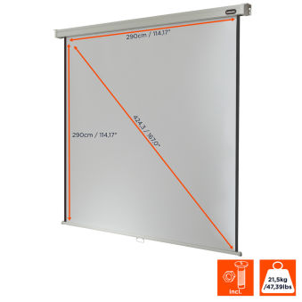 &Eacute;cran de projection manuel celexon PRO 300 x 300 cm - 167'