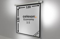 celexon écran de projection motorisé Economy 120 x 120 cm - 67'